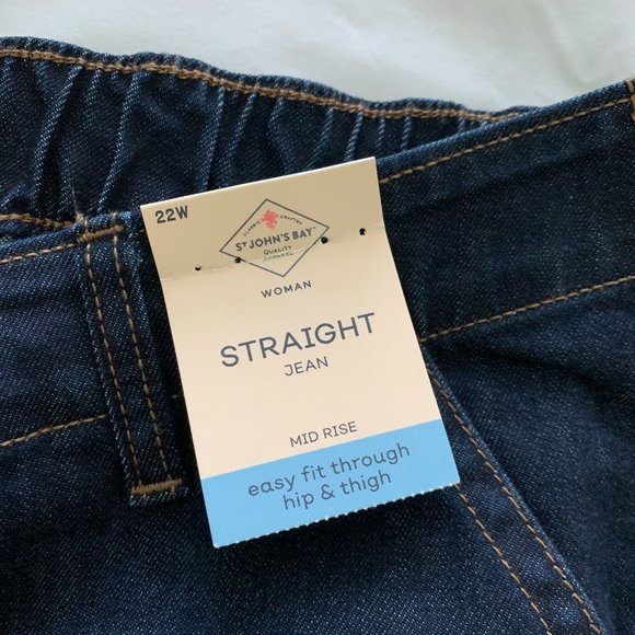 NWT St Johns Bay Women's Plus Jeans, Size 22W - Picture 9 of 16